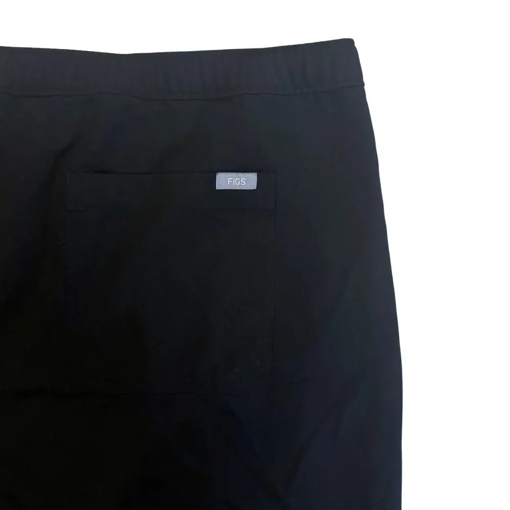 NWOT Figs Men's Cairo Straight-Leg Scrub Pant in Black Size XXL/T